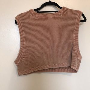 Free People Orange Crop Top